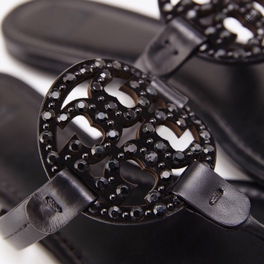 NWT Tory Burch Crystal Millers Sandals 6 - Picture 2 of 8